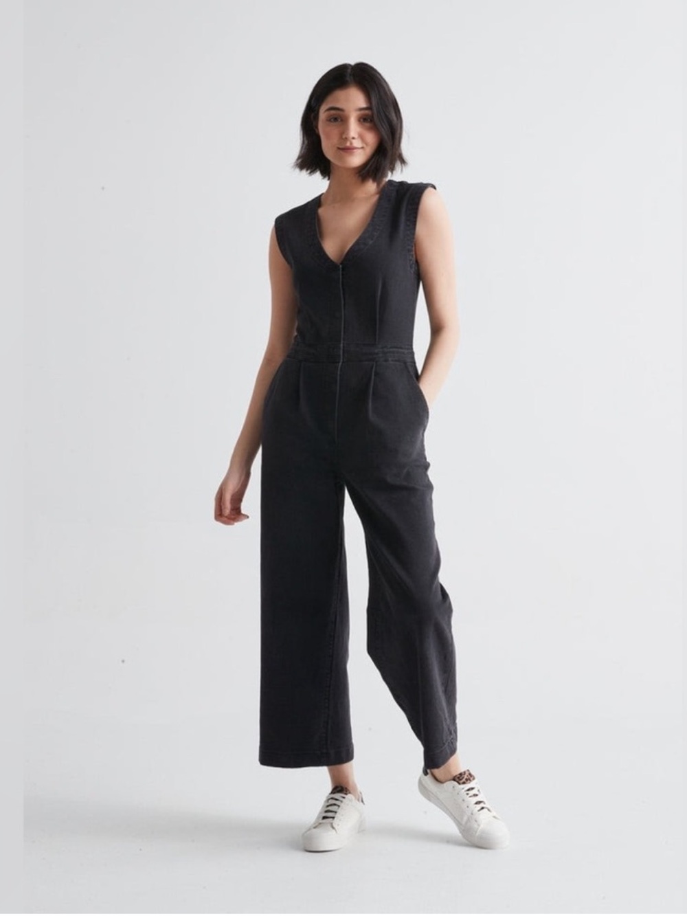 DUER black performance jumpsuit